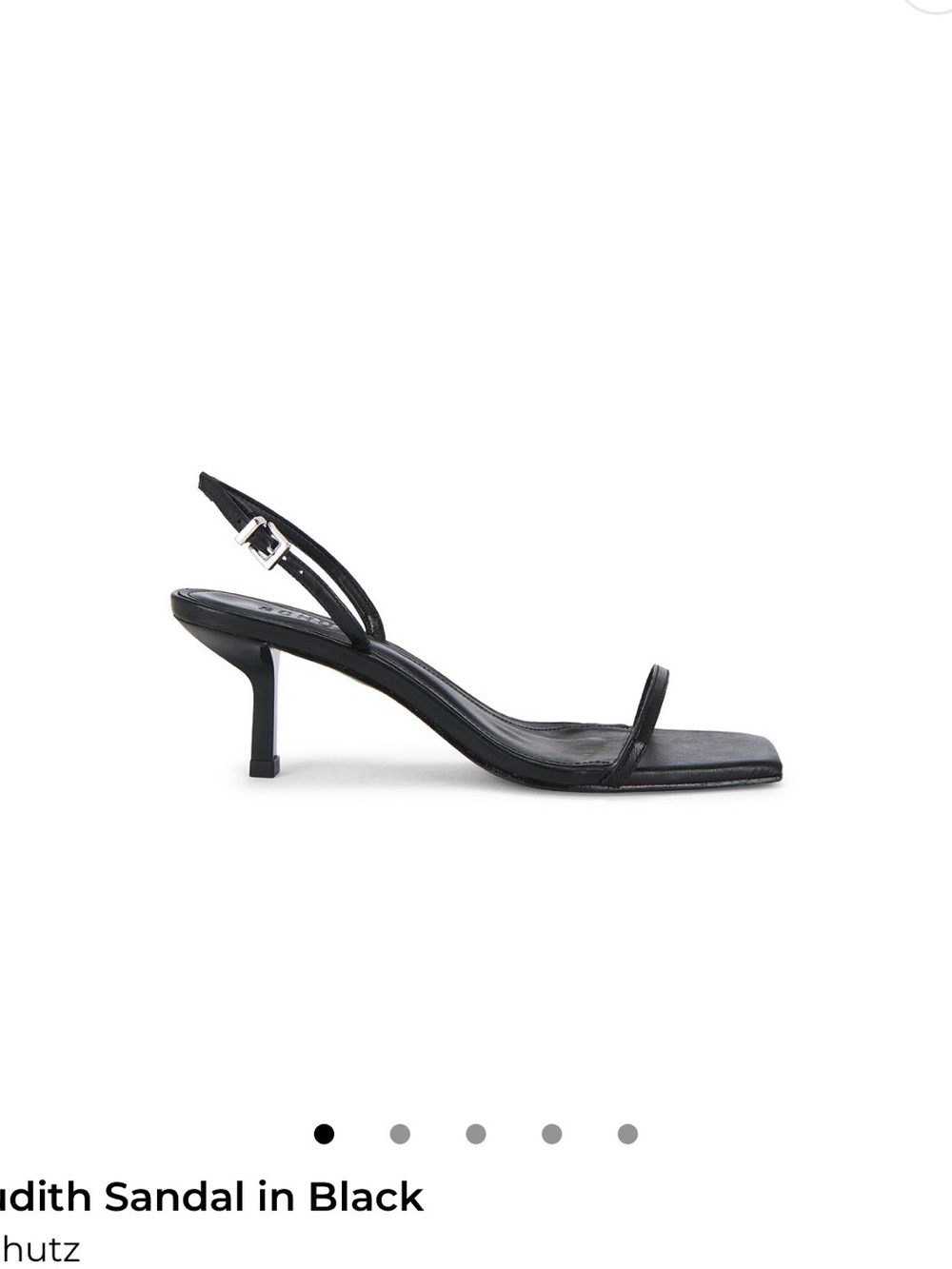 SCHUTZ Black Minimalist Slingback Heel